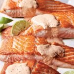 Ina Garten Seared Salmon with Spicy Red Pepper Aioli