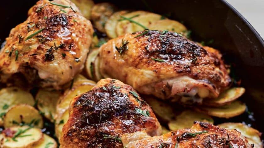 Ina Garten Mustard Chicken and Potatoes recipe