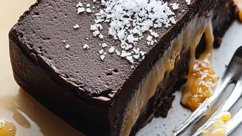 Ina Garten Dark Chocolate Terrine with Orange Sauce recipe