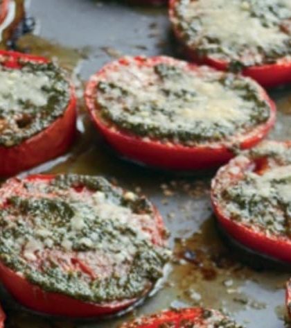 Ina Garten Tomatoes Roasted With Pesto recipe